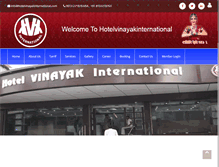 Tablet Screenshot of hotelvinayakinternational.com